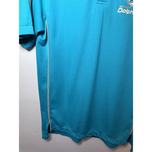 NFL Team Apparel Miami Dolphins Golf Shirt Men's Sz Medium Football - Picture 3 of 9